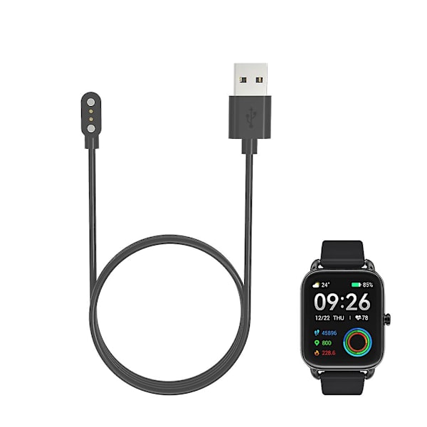 Snabbladdningskabel för smarta klockor USB Magnetic Watch Charger For-haylou Rs4 100cm