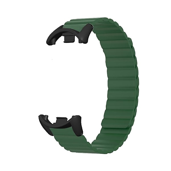 For-Xiaomi 8/8 NFC Smartwatch Magnetisk mjuk, justerbar rem Armbandsarmband Army green
