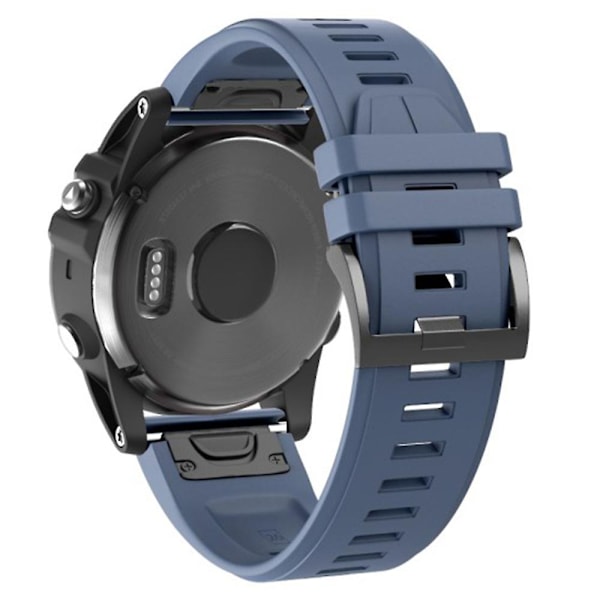KLB-PWGJ-001 Til Garmin Fenix 7X / 7X Pro Ur Rem 26mm Silikone Urrem Navy Blue