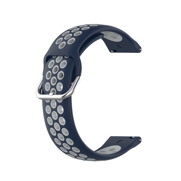 Rem til Redmi Watch 5 Active/Lite, blød åndbar med huller (kompatibel, mørkeblå/grå)