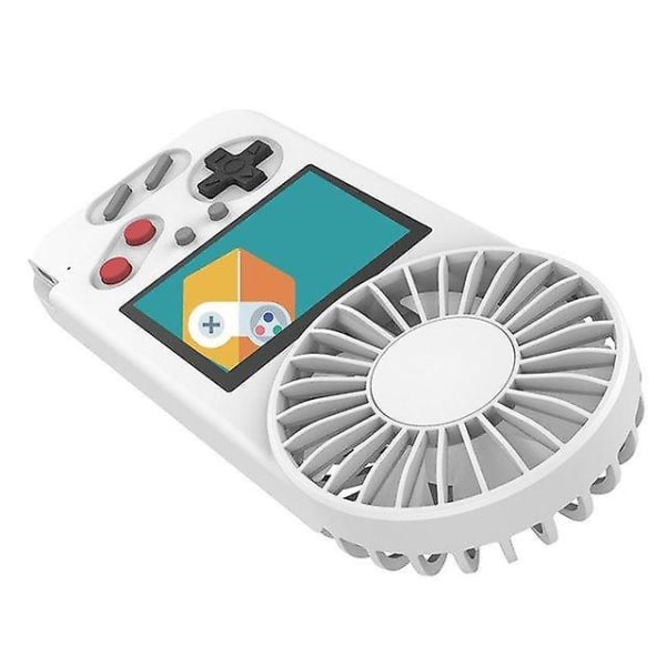 500 in 1 värinäyttö kevyt pelikone kätevällä USB -tuulettimella 3-tasoisella tuulennopeudella erilaisia ​​pelejä White