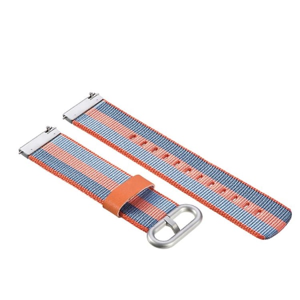 För Garmin Vivoactive 3 Nylon watch med spänne OQE Yellow Blue