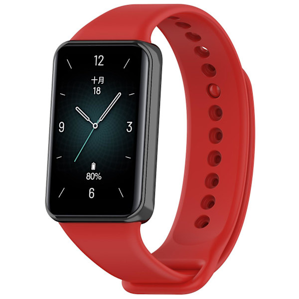 Mjuk TPU-justerbart armband för Honor Band 9 Red