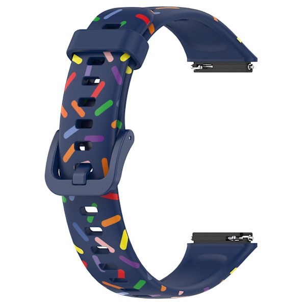 For Huawei Band 7 Spotted Wrist Band Replacement Silicone Watch Strap Blue, Midnight Blue F Huawei Band 7