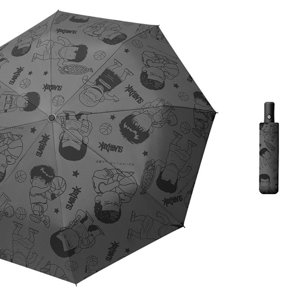 Mini folding umbrella, compact umbrella, automatic cat sun umbrella, creative portable student umbrella Automatic Slam Dunk