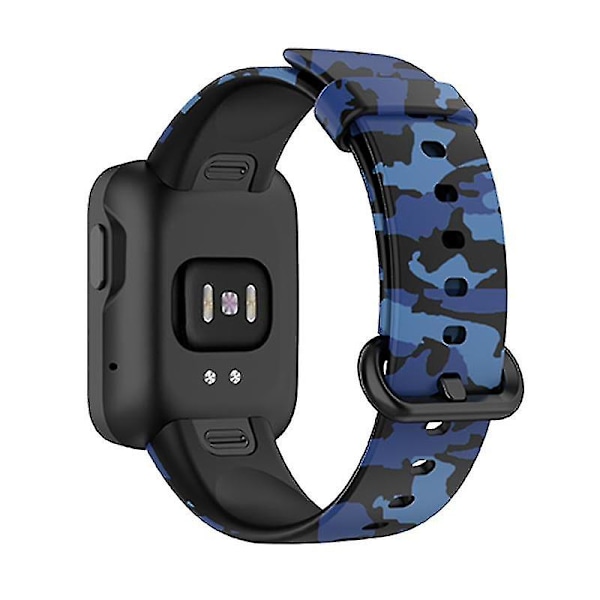 Justerbart silikonarmband med mönstertryck för Xiaomi Redmi Watch 2 Lite Blue, Camouflage Blue E Xiaomi Redmi Watch 2 L