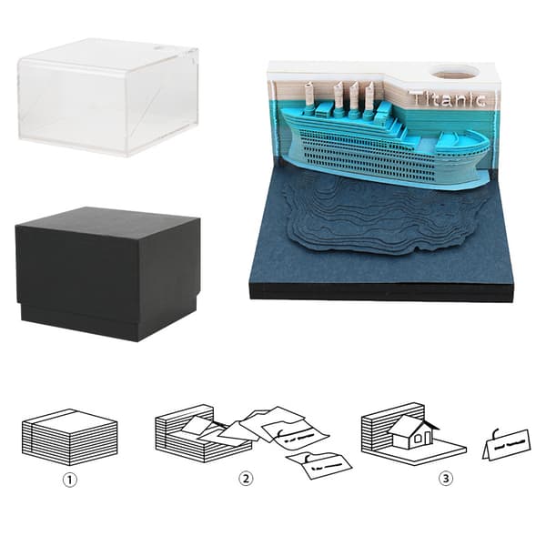 Anteckningsblock - Titanic 3D Memoblock