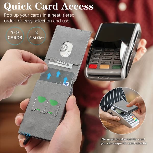 Etui til Samsung Galaxy S26 Plus, magnetisk med avtakbart kortholder (rosa)
