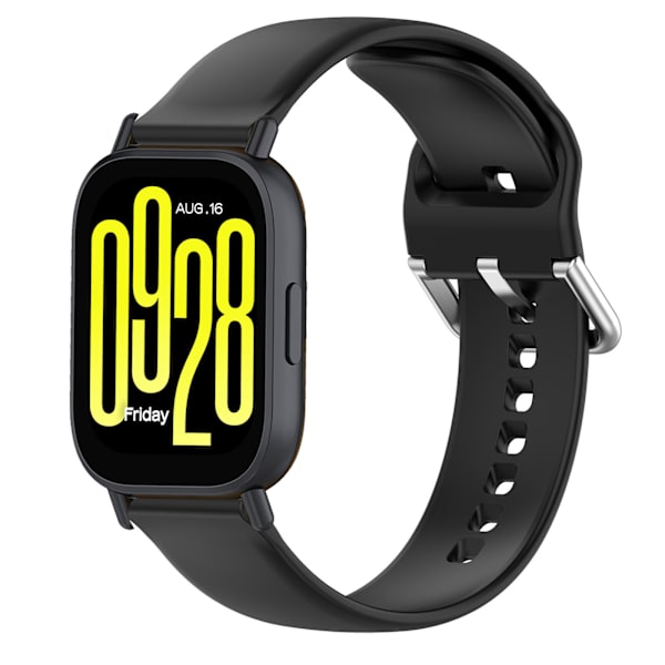 Rem til Redmi Watch 5 Active/Lite, blød åndbar quick release (kompatibel, sort)