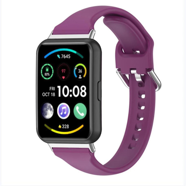Silikonarmband med snabbkoppling för Huawei Watch Fit 2, sportarmband, ersättningsarmband Dark purple, Dark Purple A Huawei Watch Fit 2