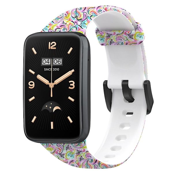 Xiaomi Mi Band 7 Pro -urheiluranneke, pehmeä silikoni, kuvioitu painatus, vaihdettava ranneke, vakiokoko Facial Makeup