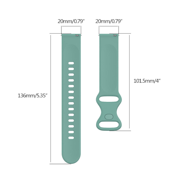 För AmazfitBip3 Watch Silikon Loop Strap Armband Svettsäker Modearmband Red