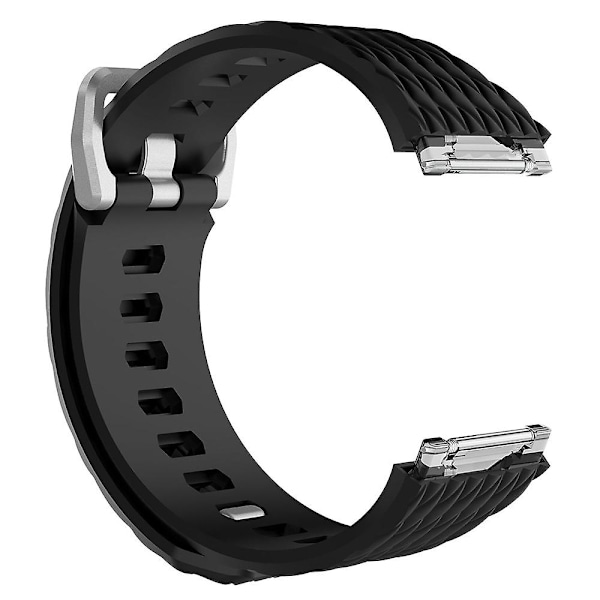 For Fitbit Ionic Dragon Scale Texture Silicone Watch Band with Buckle, Size:S(White) S Lime Green