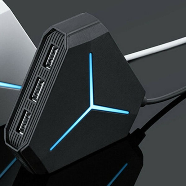 6-porttinen USB keskitin Multi Splitter -laajennussovitin PC-tietokoneeseen