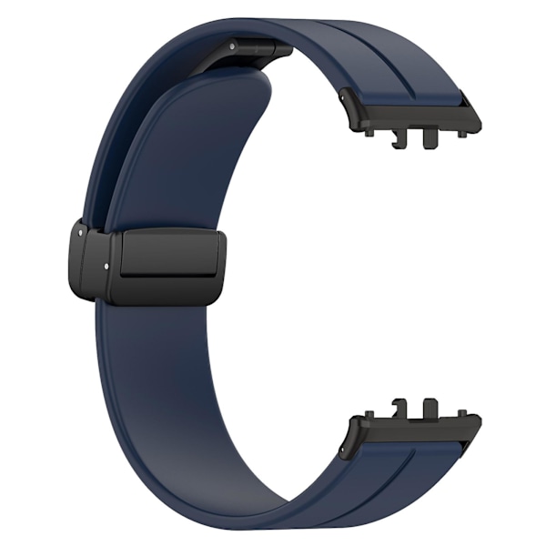 Samsung Galaxy Fit3 SM-R390 -silikoniranneke, jossa taittolukko Midnight Blue