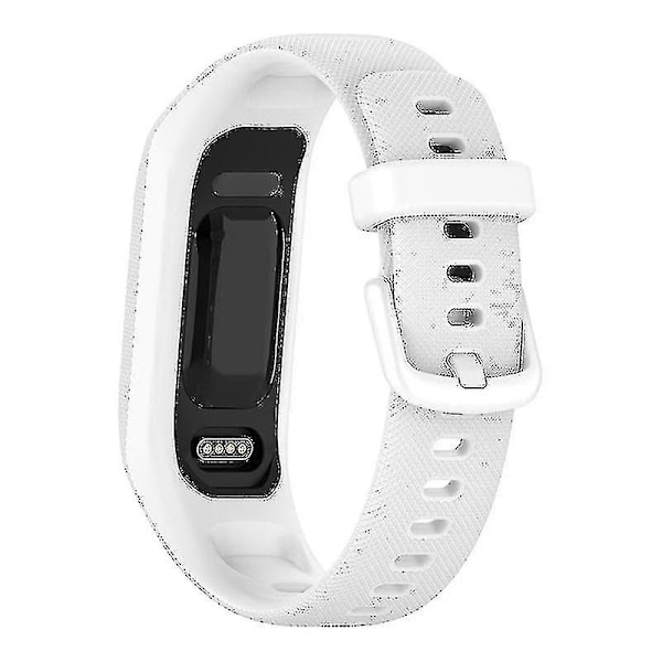 Slitstarkt mjukt silikonarmband med fodralsskydd handledsrem för GarminSmart 5 White, White B GarminSmart 5