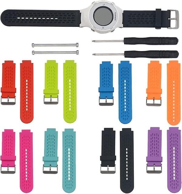 Blød silikone erstatningsurrem til Garmin Approach S2 / S4 Pink
