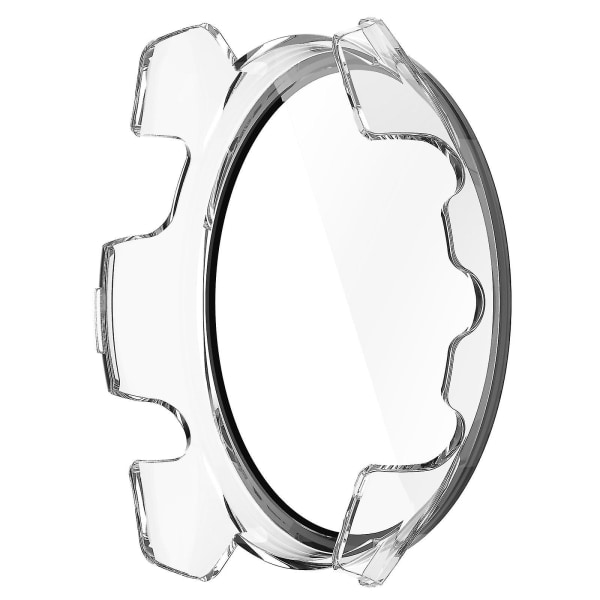 Huamade For Garmin Forerunner 265 Smart Watch Pc Klokkekasse med skjermbeskytter i herdet glass Transparent