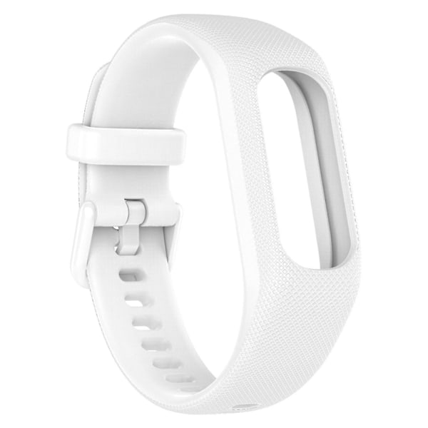 Garmin Vivosmart 5:lle naarmuuntumaton silikoniranneke suojakotelolla White, White B Garmin Vivosmart 5