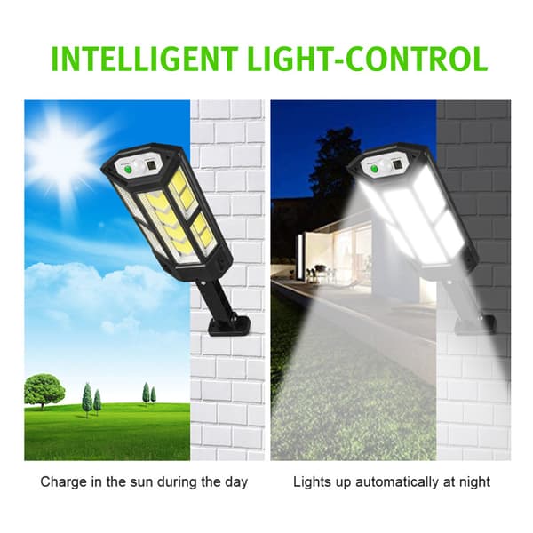Utendørs Solar Flomlys Lampe 3 Moduser LED-belysning, 249 COB 249 COB