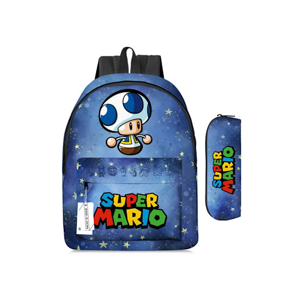 Mario Student Ryggsekk Todelt Sett-B-16