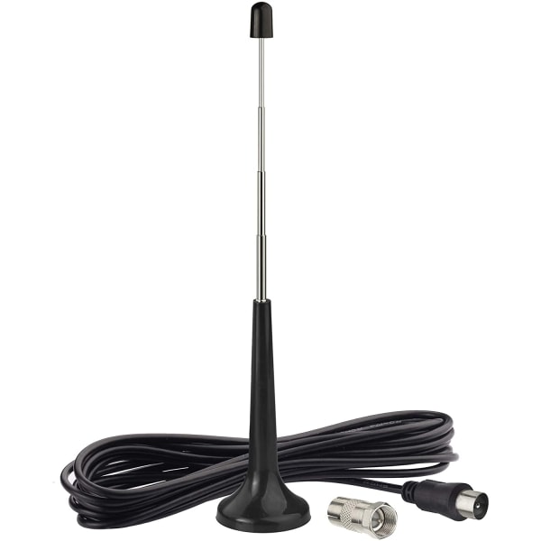 DAB FM digital radioantenne 3m/9.84ft koaksial hanstangantenne og F hanadapter