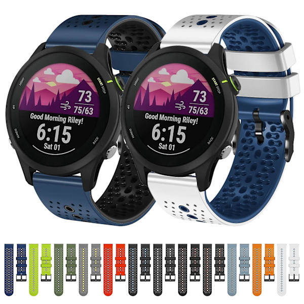 Silikoniranneke Garmin Forerunner255 -kelloon