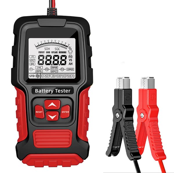 12V 24V Bilbatteritestare (Röd) Red