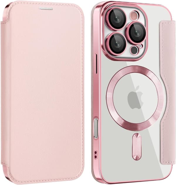 Fodral för iPhone 16 Pro Max kompatibel med Magsafe (Rosa)