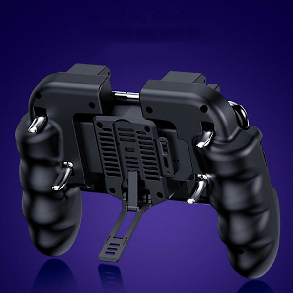 Kuudensormen matkapuhelimen peliohjain Joystick Jäähdytystuulettimen peliohjain Pubgille
