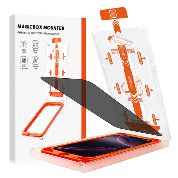 Skärmskyddsfilm för iPhone 16, integritetsskydd (2-pack)