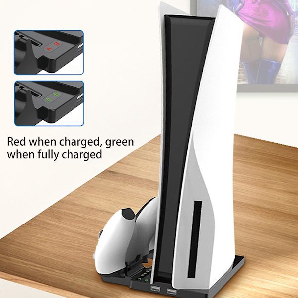 Dualsense Dock Cradle Ladestation Til Ps5 Trådløs Controller