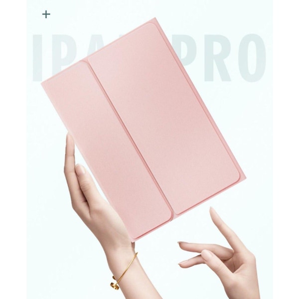 Trådløst tastaturveske med styreflate blyantholder for Ipad Pink 2021 11