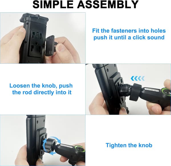 Bil Tablet Holder, 360° Roterbar Justerbar Til 5\"-13\" Telefon Tablets