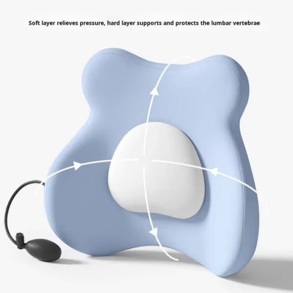Svankstödskudde, uppblåsbar ergonomisk (grå) Gray