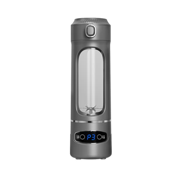 Juicer 600 ml med 12-blads rustfritt stål USB-C-lading (grå)
