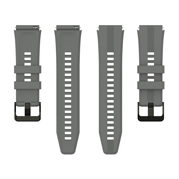 Mjuk silikonklockarmband 22 mm för Honor Watch GS 4 Dark Grey