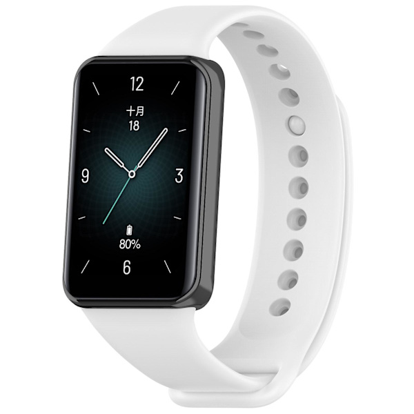 Mjuk TPU-justerbar handledsrem för Honor Band 9-klocka White