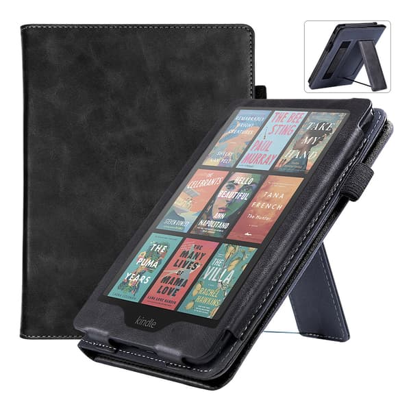 Etui - Til 12. generation Kindle Paperwhite, med automatisk dvale/vækning (sort)
