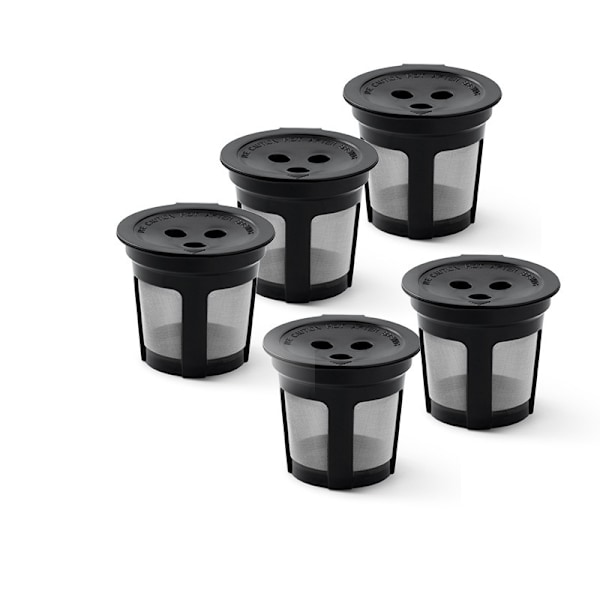 Kaffefilter, 5-pakning gjenbrukbar for Ninja Dual Brew Pro Cfp301 Cfp201