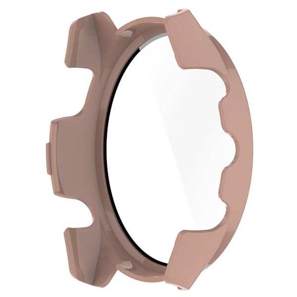Huamade For Garmin Forerunner 265 Smart Watch Pc case med skärmskydd i härdat glas Pink