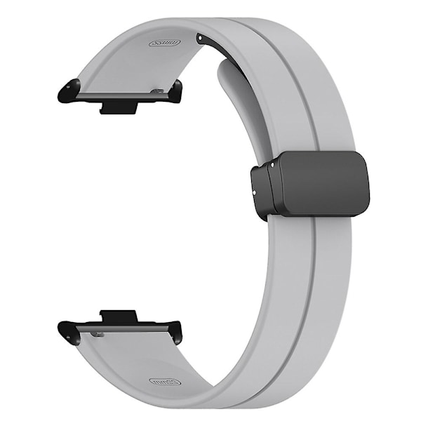 Silikone Rem til Xiaomi Smart Band 8 Pro, Med Magnetisk Spænde Grey