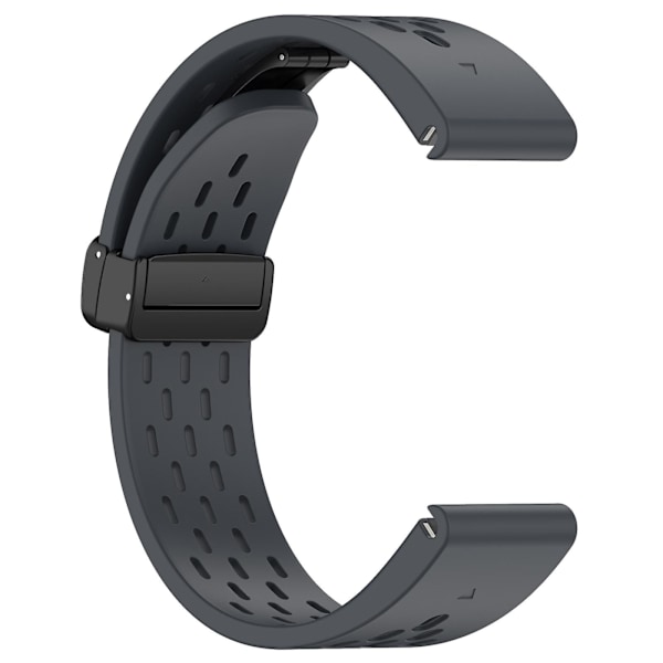 26mm Andningsbart Klockarmband För Garmin Tactix 7 Pro/fenix 7x/fenix 7x, Solsilikon Klockarmband Med Fällbart Spänne Grey
