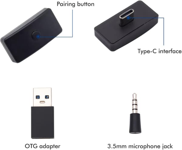Sovitin - Bluetooth 5.0 -äänivastaanotin PS4/PS5-pelikuulokkeille