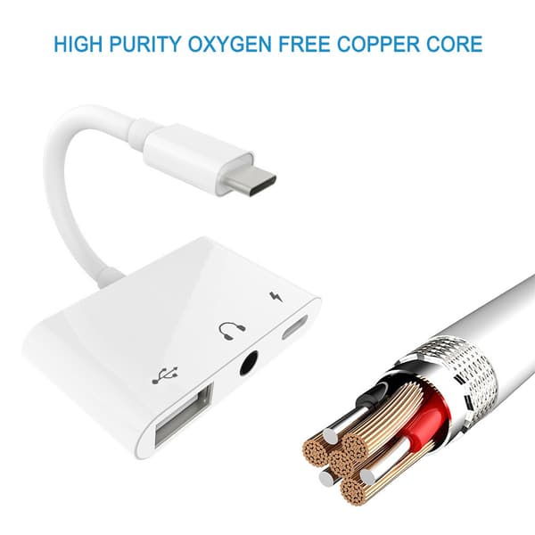 Sovittimet 3-in-1 USB C - 3,5 mm Audio OTG -sovitin