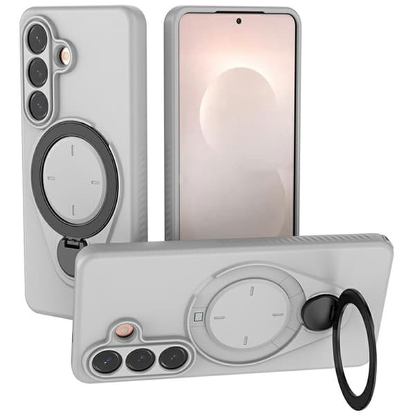 Fodral för Samsung Galaxy S26 Plus, Stödjer Magnetiskt Bilfäste (Grå)