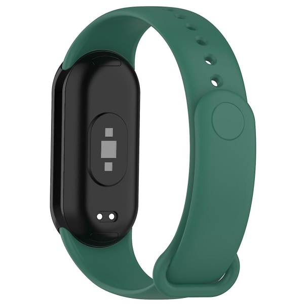 Klokkebånd med silikonplugg for Xiaomi Mi Band 8 Green