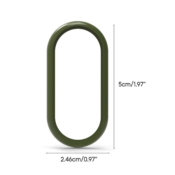 Bekvämt ram cover för 8/8 NFC anti-scratch Watch Housing Army green
