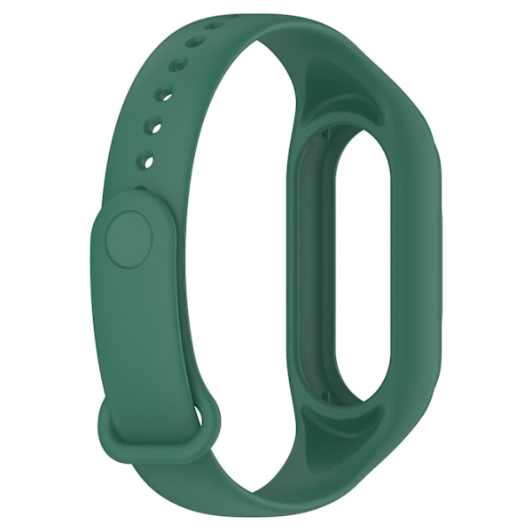 For Xiaomi Smart Band 8 udskiftning silikone urrem integrere armbånd med etui Green, Green K Xiaomi Smart Band 8