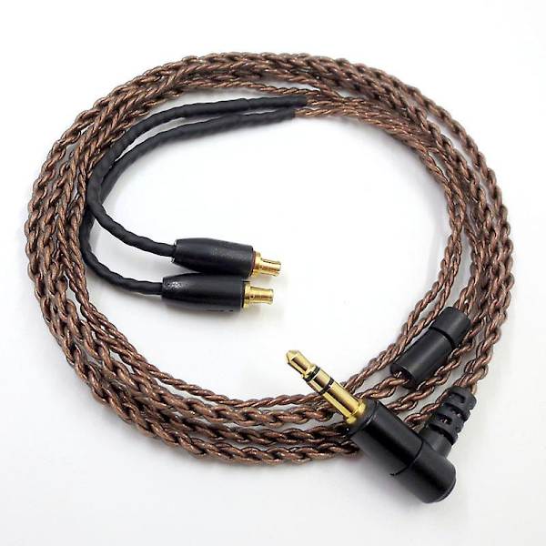 Erstatningslydkabel for Audio-technica Ath-ls50 E40 E70 Ckr100 Cks1100 (a2dc-kontakt) Brown